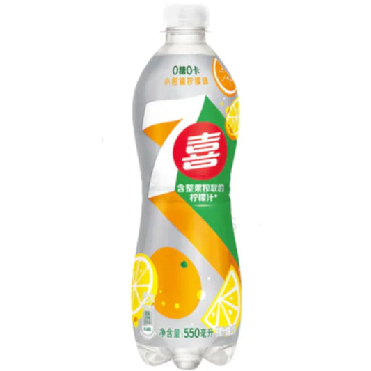 7up Zero Sugar Citrus Orange 500ml - La Perle Sucrée