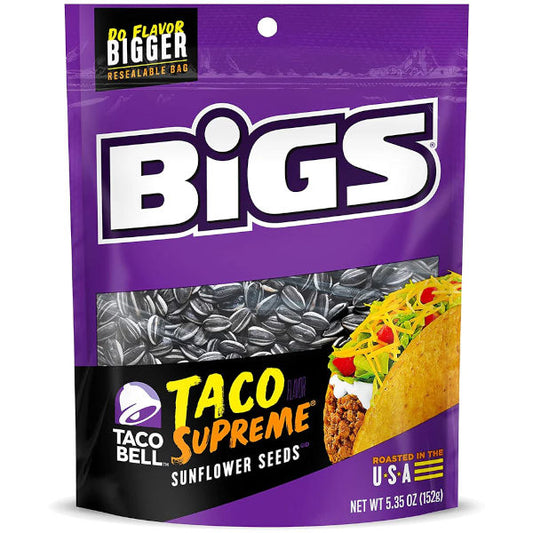 BIGS Taco Bell Taco Supreme Sunflower Seeds 152g - La Perle Sucrée
