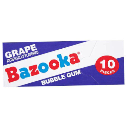 Bazooka Bubble Gum Grape Wallet Pack 60g - La Perle Sucrée