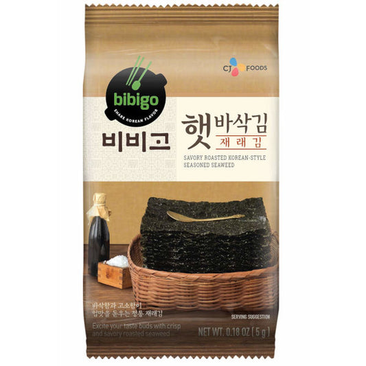Bibigo Roasted Korean Seasoned Seaweed 5g - La Perle Sucrée