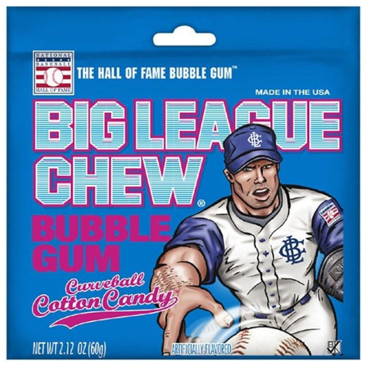 Big League Chew Curve Ball Cotton Candy 60g - La Perle Sucrée