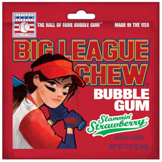 Big League Chew Girl Strawberry 60g - La Perle Sucrée