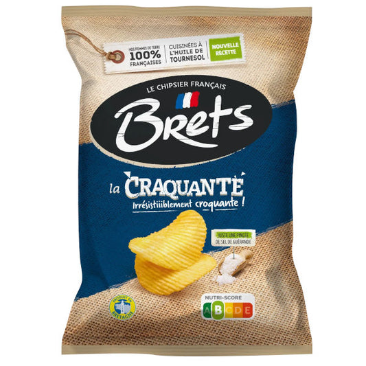 Chips Bret's la Craquante au sel de guérande 125g - La Perle Sucrée