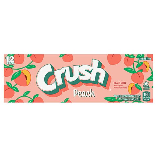 Crush Peach 355ml (Caisse) - La Perle Sucrée