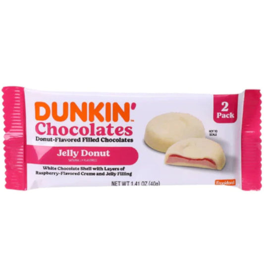 Dunkin' Jelly Donut-Flavored Filled Chocolates 40g - La Perle Sucrée
