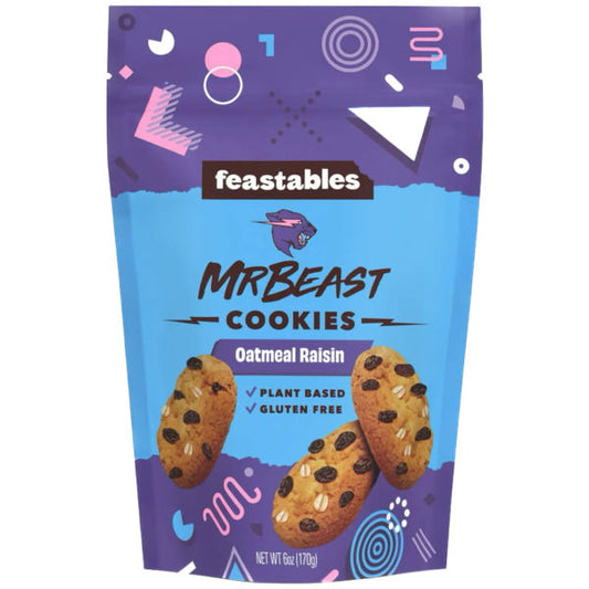 Feastables Mr.Beast Cookie Oatmeal Grape 170g - La Perle Sucrée