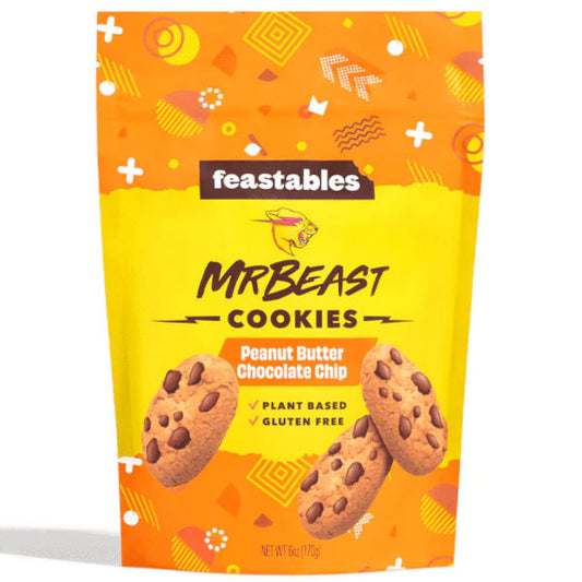 Feastables Mr. Beast Cookie Peanut Butter Chocolate Chip 170g - La Perle Sucrée