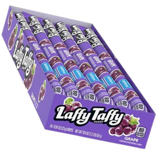 Laffy Taffy Corde Raisin 22.9g (Caisse) - La Perle Sucrée