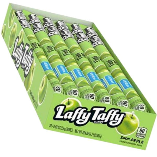 Laffy Taffy Rope Sour Apple 22.9g (Caisse) - La Perle Sucrée