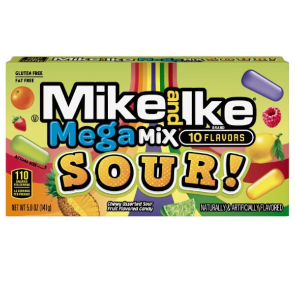 Mike and Ike Mega Mix Sour 141g - La Perle Sucrée