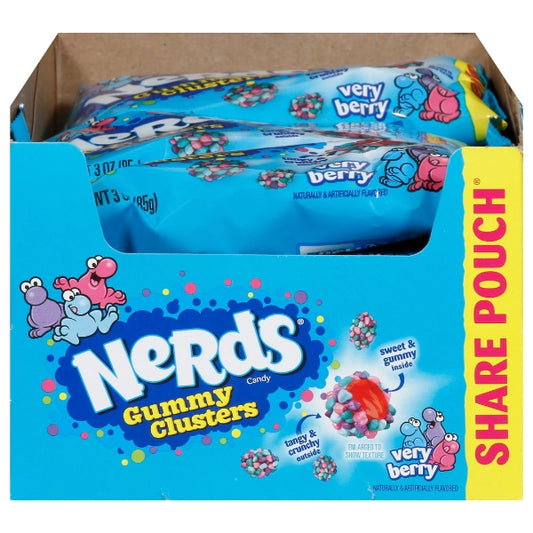 Nerds Gummy Clusters Very Berry bag 85g (Caisse) - La Perle Sucrée