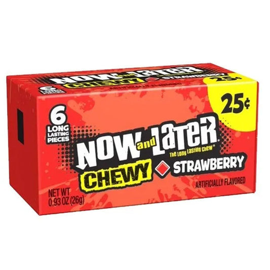 Now and Later Chewy Strawberry 26g - La Perle Sucrée
