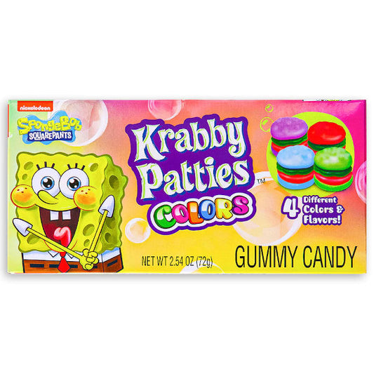 SpongeBob SquarePants Gummy Krabby Patties Colours 72g - La Perle Sucrée