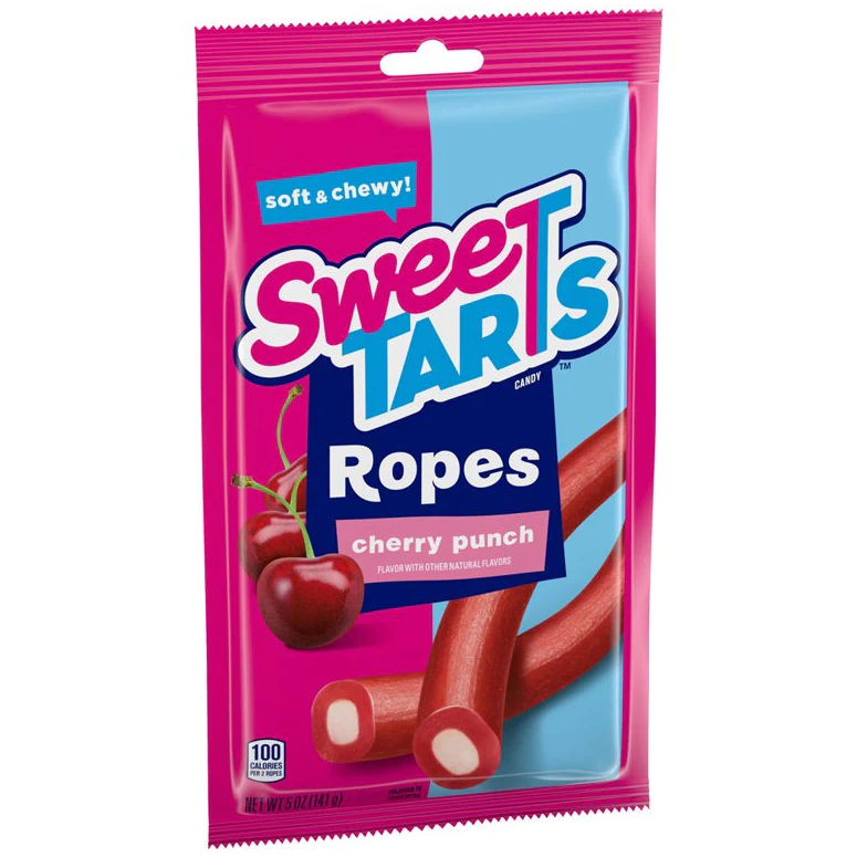 SweeTarts Ropes Cherry Punch 141g - La Perle Sucrée