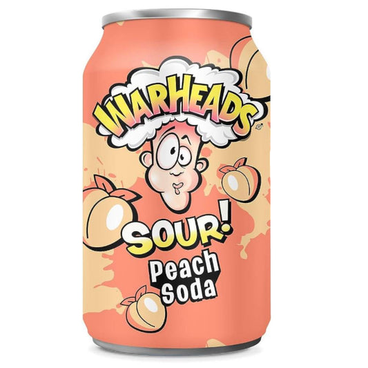 Warheads Sour Peach Soda 355ml - La Perle Sucrée