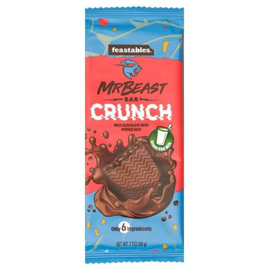 Feastables chocolat Riz Soufflé Crunch MrBeast 60g - La Perle Sucrée