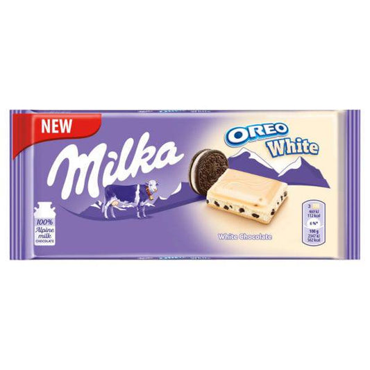 Barre de Chocolat Blanc Milka Oreo 100g - La Perle Sucrée