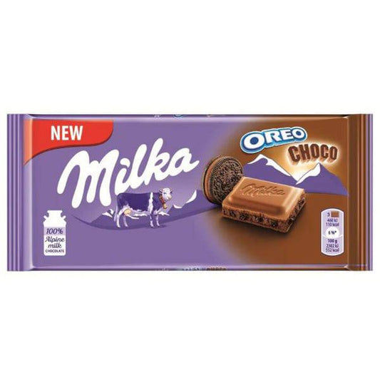 Barre de Chocolat Milka Brownie Oreo 100g - La Perle Sucrée