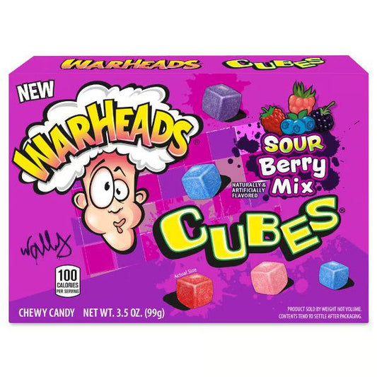Warheads Cubes Acides aux Baies 99g - La Perle Sucrée