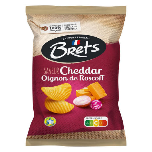Chips Bret's Cheddar et Oignon de Roscoff 125g - La Perle Sucrée