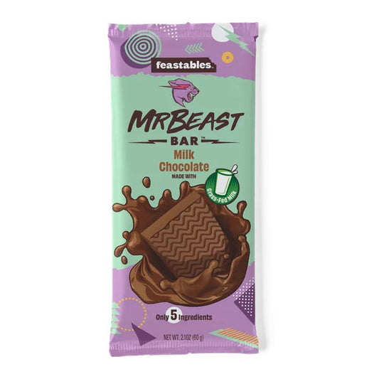 Feastables chocolat au lait MrBeast 60g - La Perle Sucrée