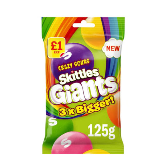 Skittles Giants Crazy Sours 100g - La Perle Sucrée