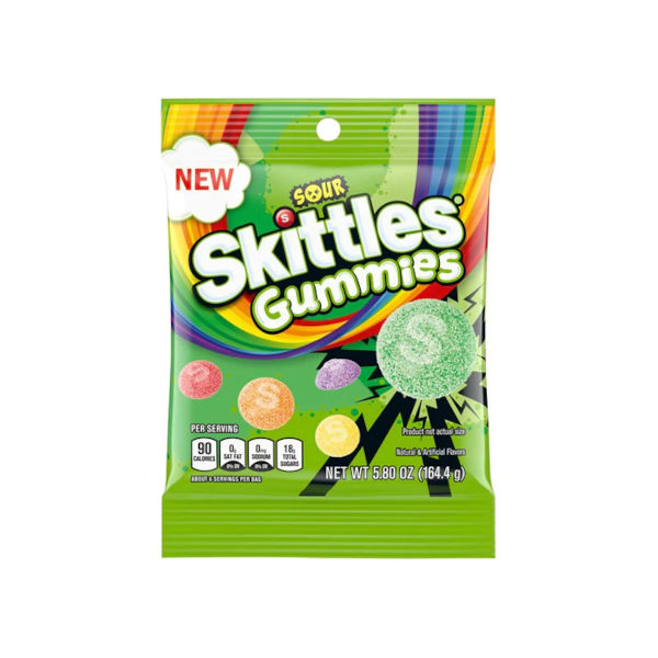 Skittles Gummies Sour 164.4g - La Perle Sucrée