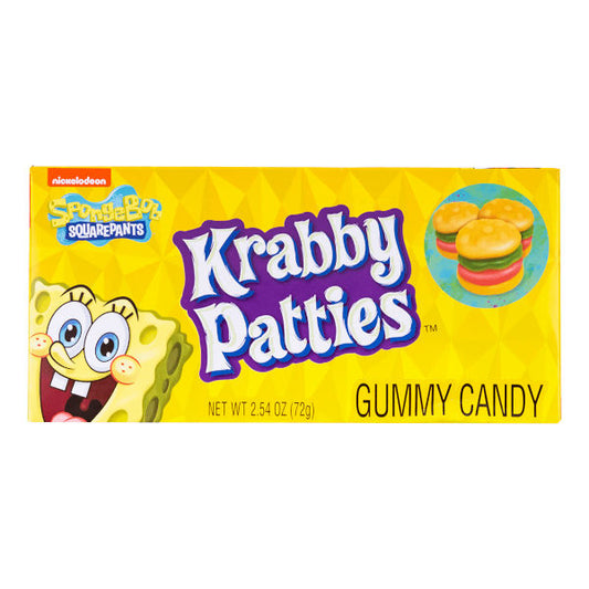 Spongebob Squarepants Gummy Krabby Patties, Theater Box 72g - La Perle Sucrée