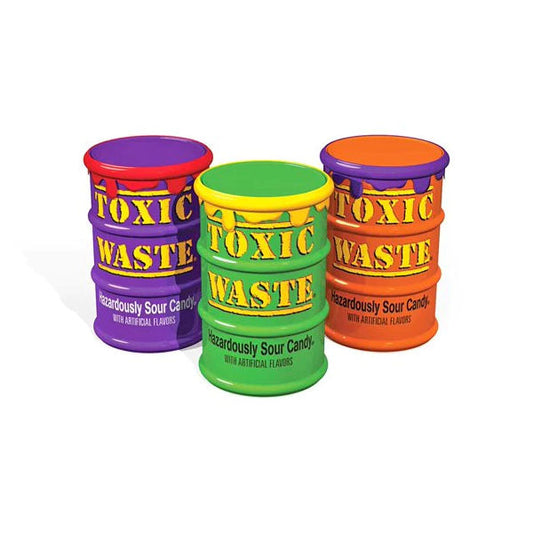 Toxic Waste Special Edition Assorted Sour Candy Coloured Drums 48g - La Perle Sucrée