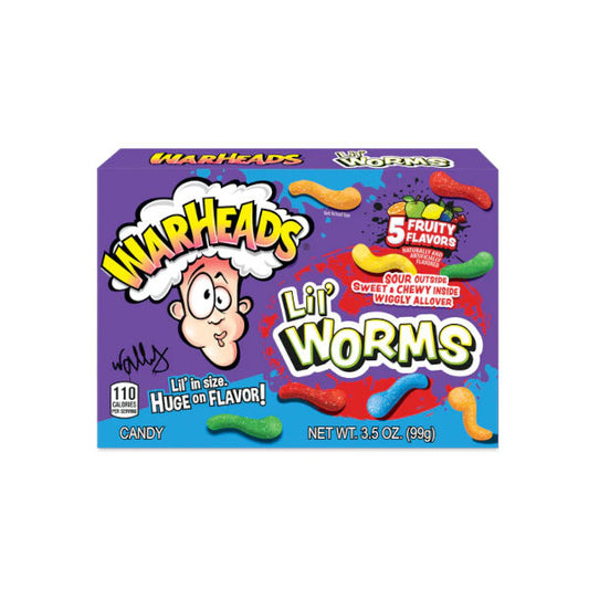 Warheads Lil Worms 99g - La Perle Sucrée
