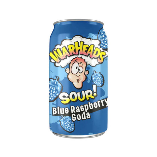 Warheads Sour Framboise Bleue Soda 355ml - La Perle Sucrée